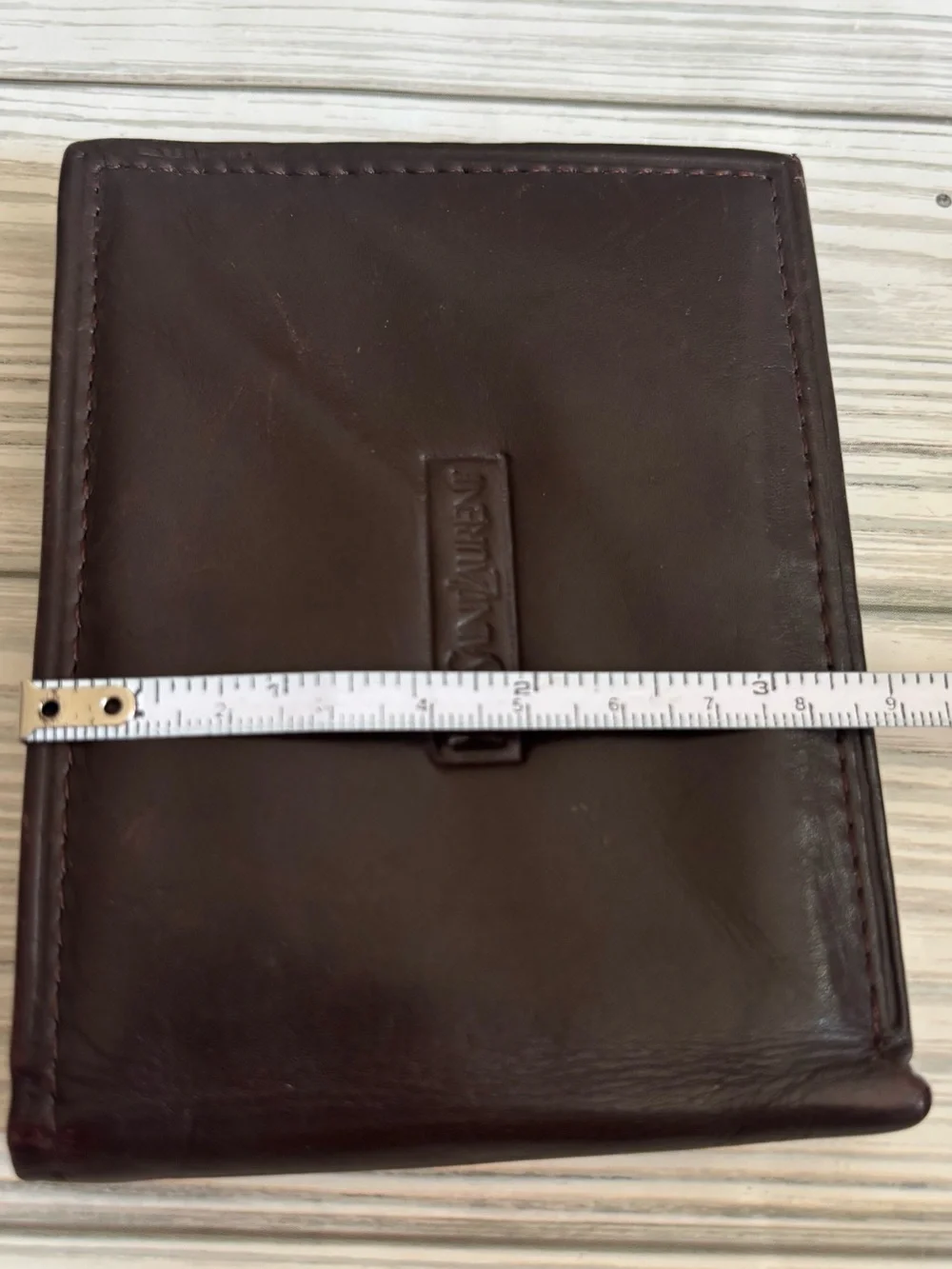 Men’s Yves Saint Laurent Dark Brown Vintage Leather Bifold Wallet